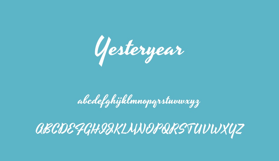 yesteryear font