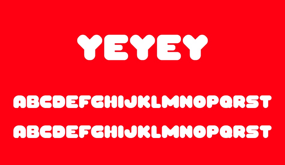 yeyey font