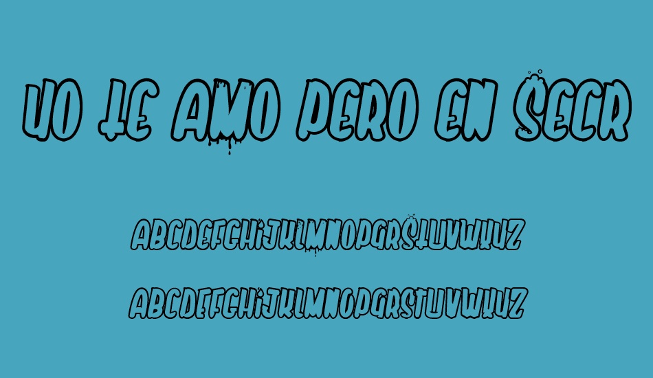 yo-te-amo-pero-en-secreto font