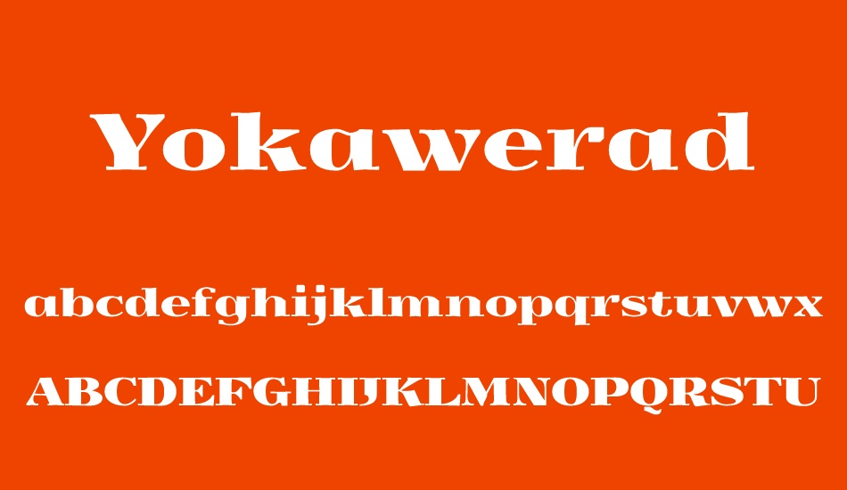 yokawerad font