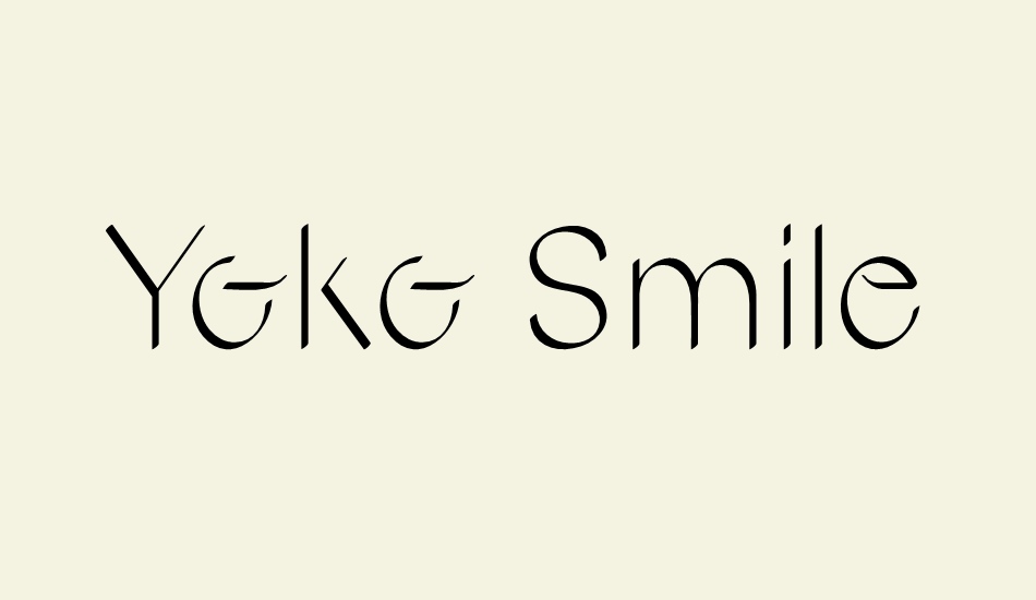 yoko-smile font big