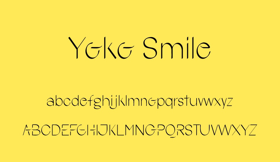 yoko-smile font
