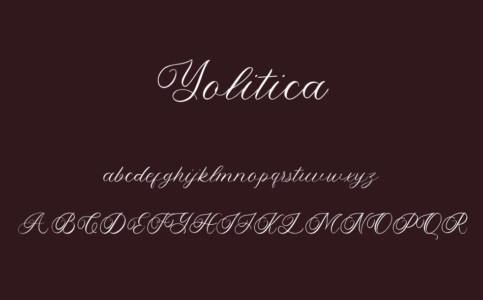 Yolitica font