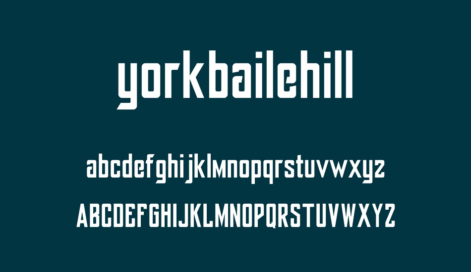 yorkbailehill font