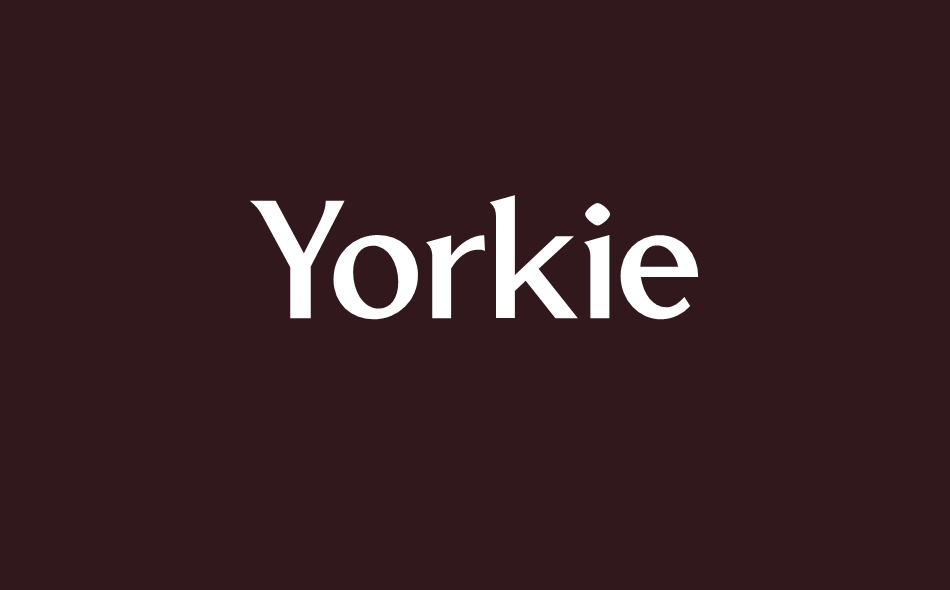 Yorkie font big