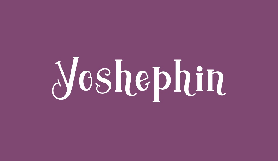 yoshephin font big