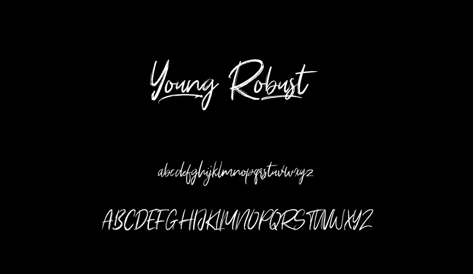 young-robust font