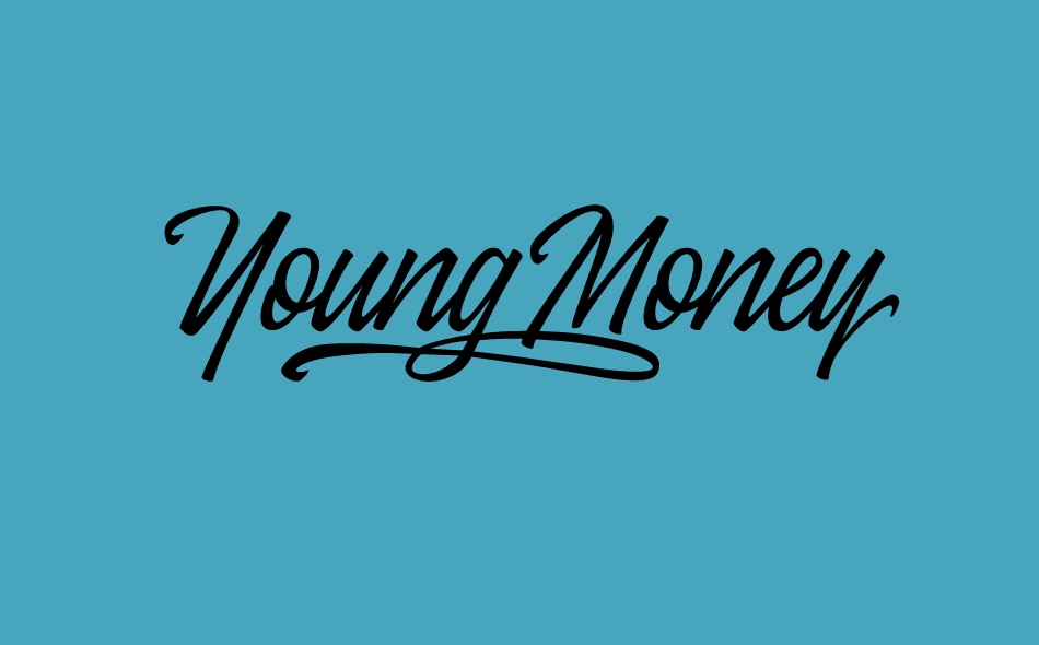 Young Money font big