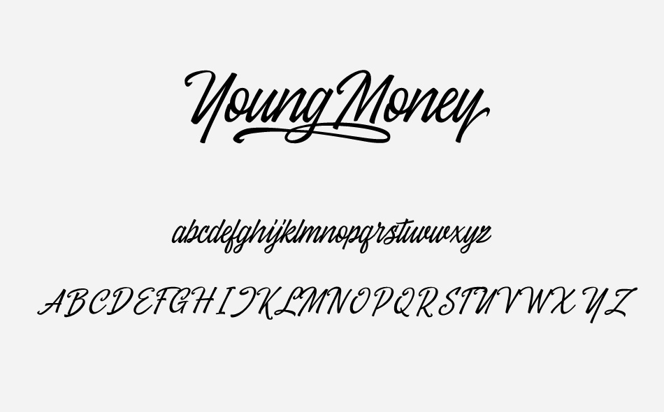 Young Money font