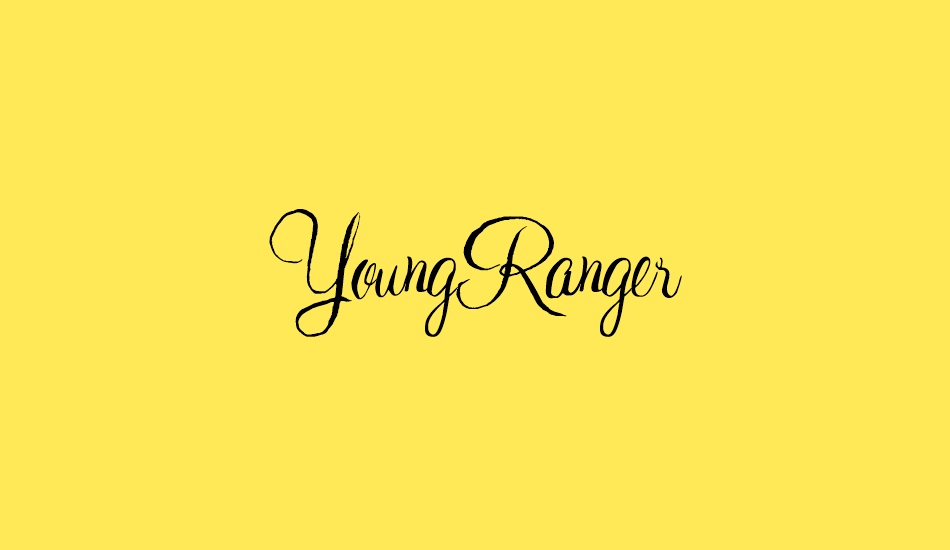 youngranger font big