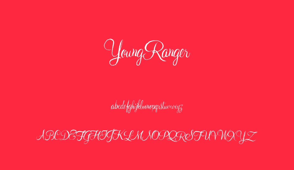 youngranger font