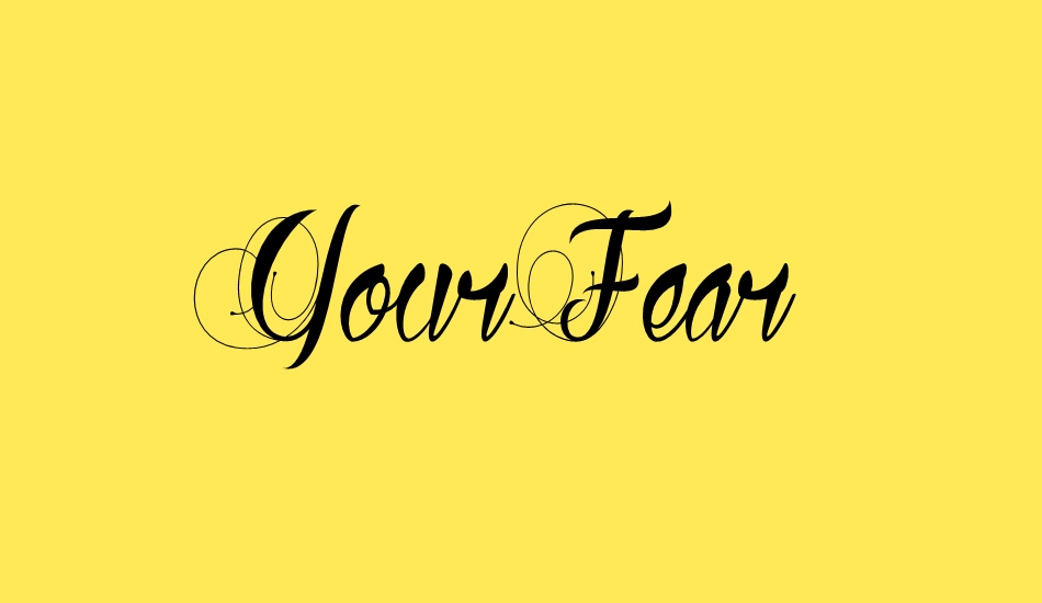 your-fear font big