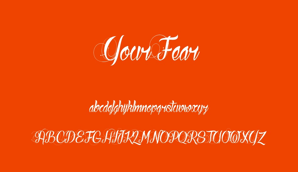 your-fear font