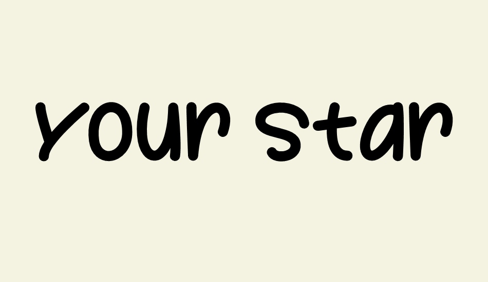 your-star font big