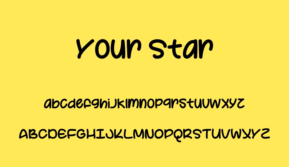 your-star font