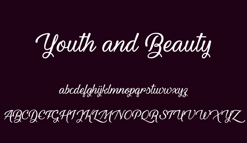 youth-and-beauty font