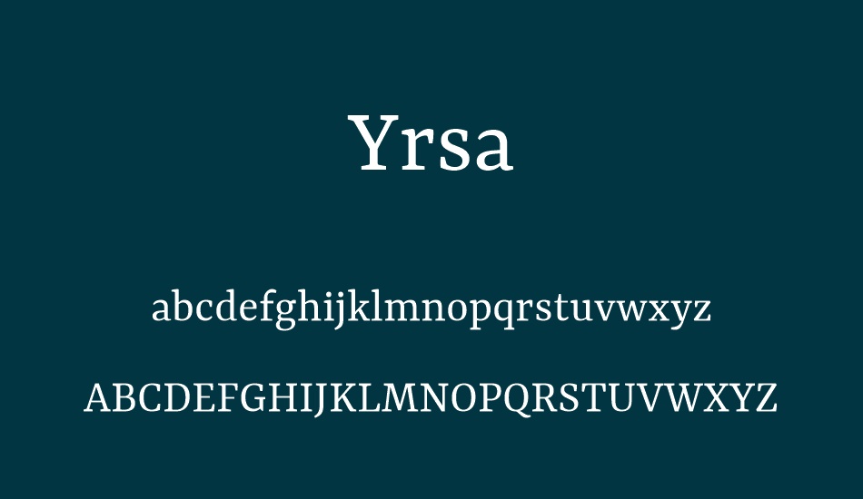 yrsa font