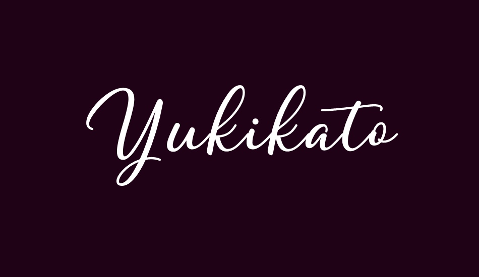 yukikato font big