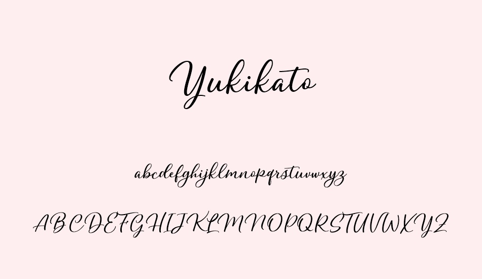 yukikato font