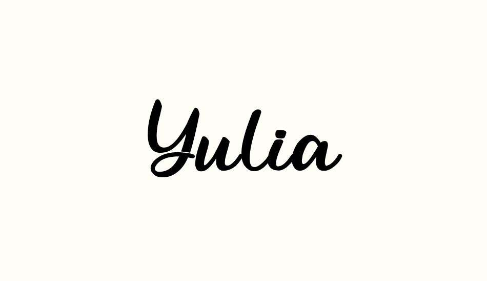 yulia font big