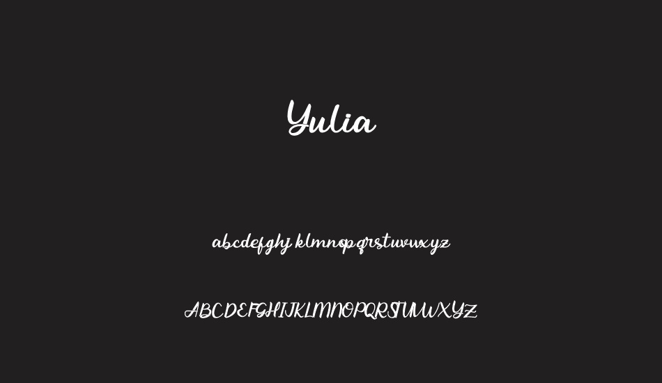 yulia font