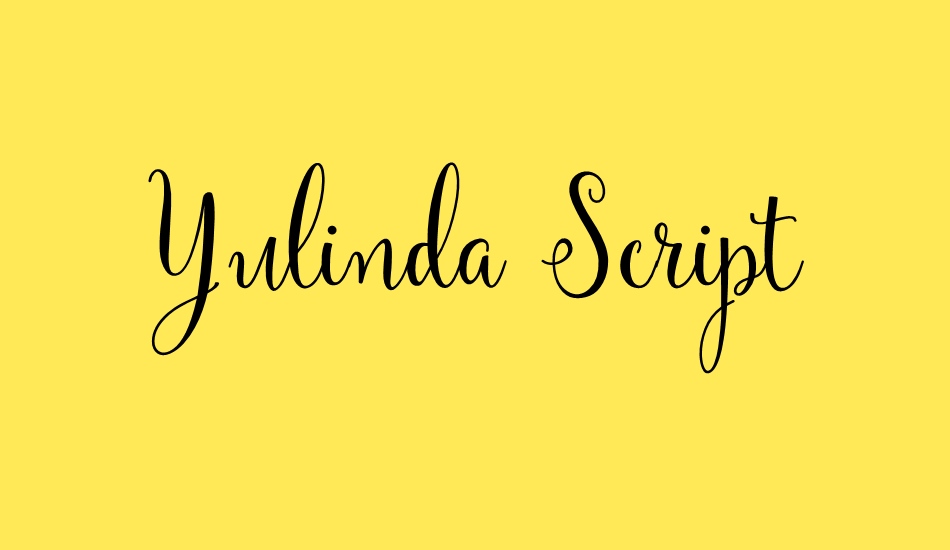 yulinda-script-demo font big
