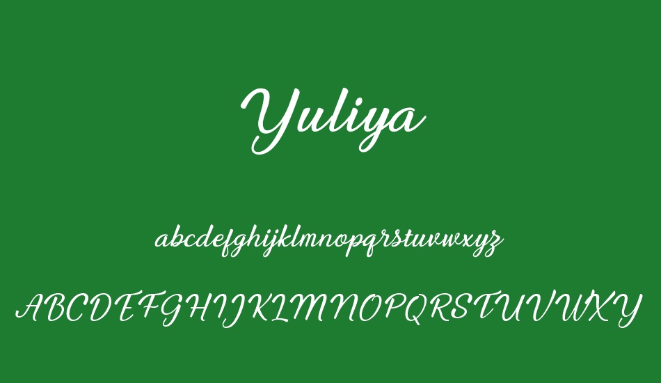 yuliya font