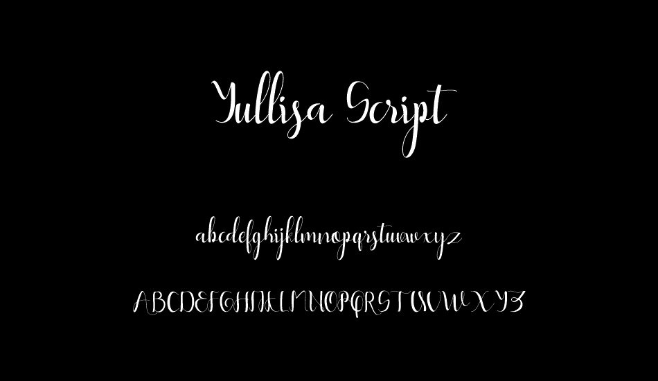yullisa-script font