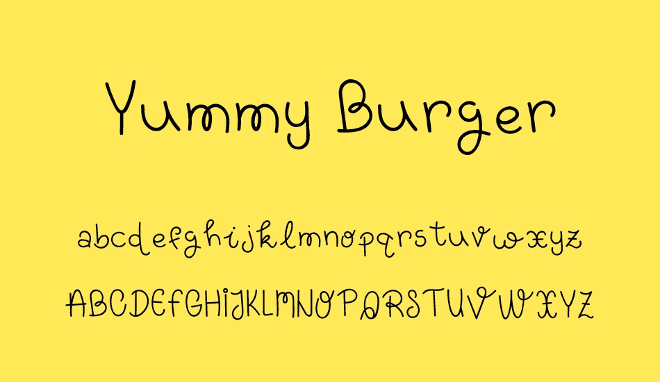 yummy-burger font