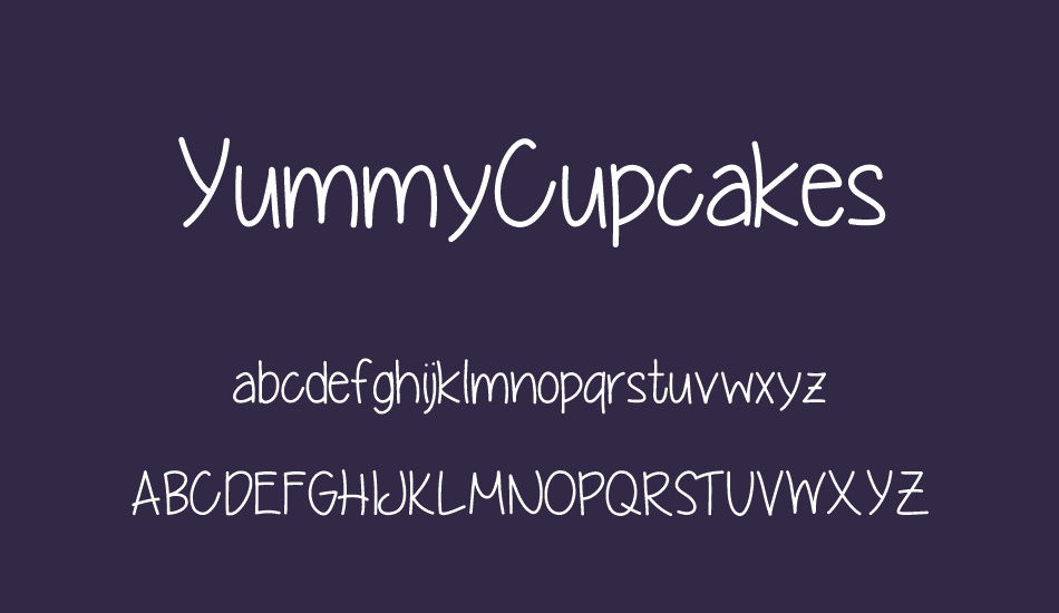 yummycupcakes font