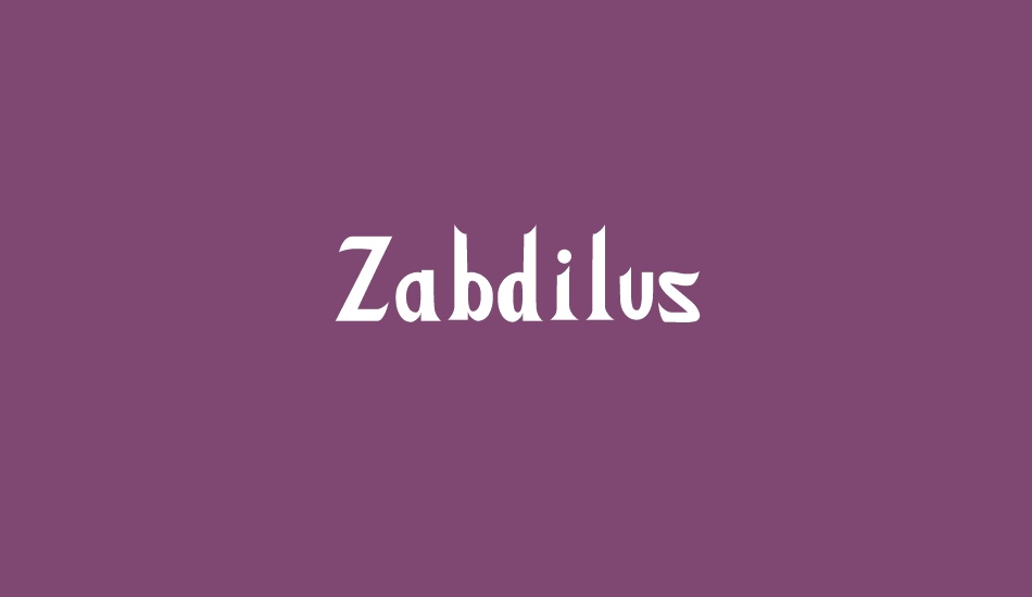 zabdilus font big