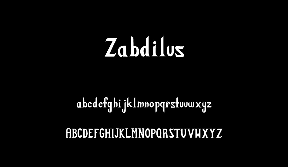 zabdilus font