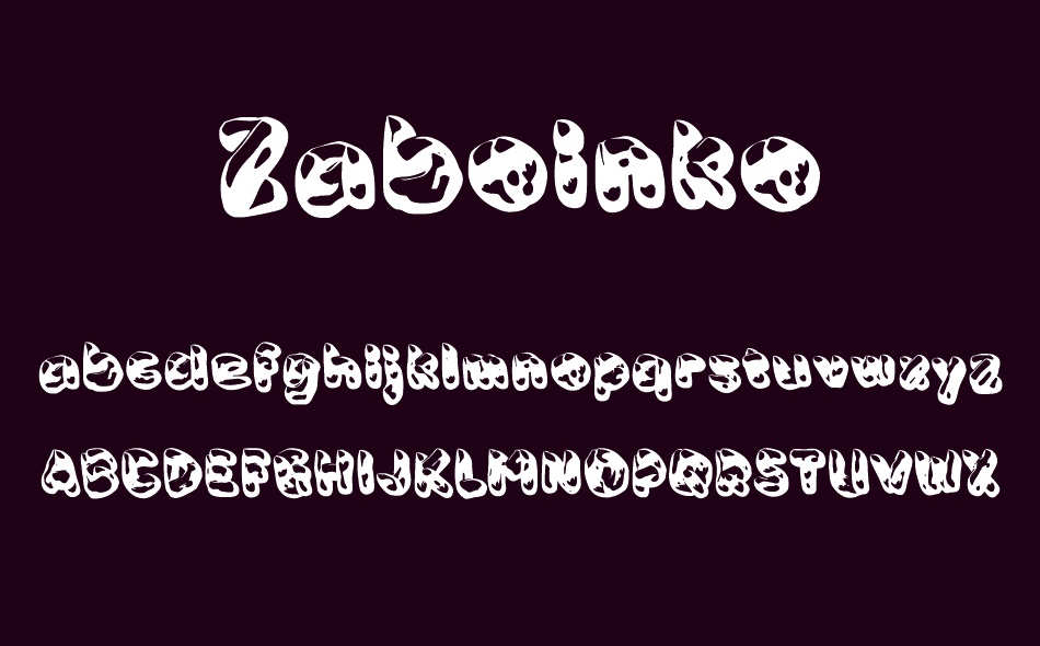 Zaboinko font
