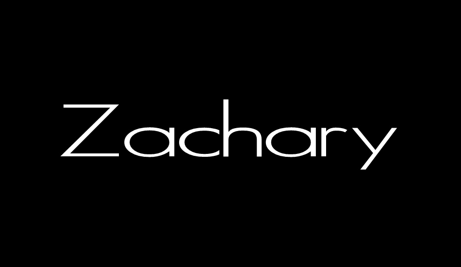 zachary font big