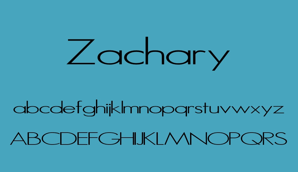 zachary font