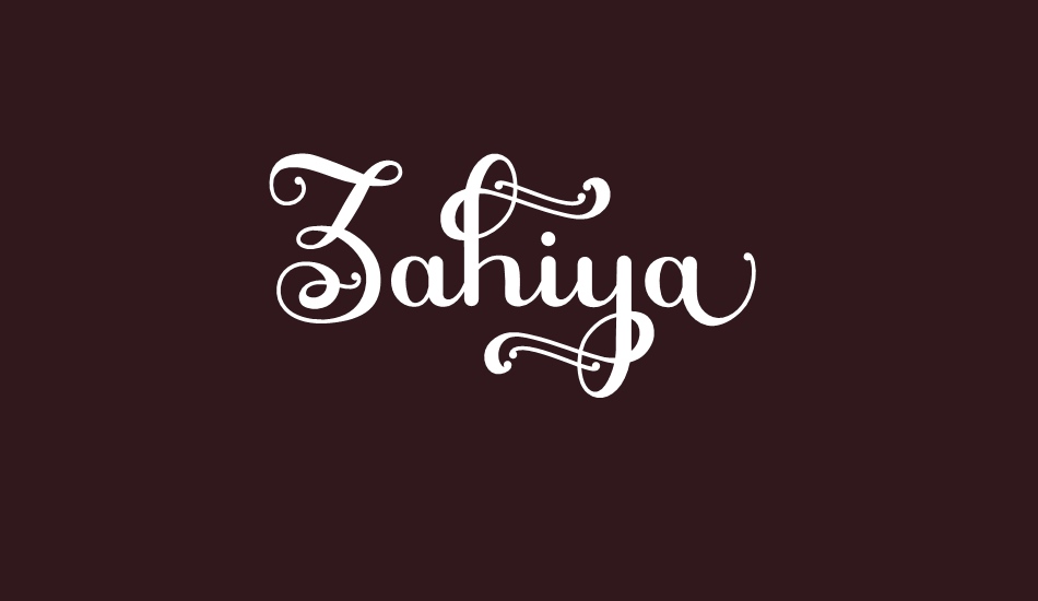 zahiya font big