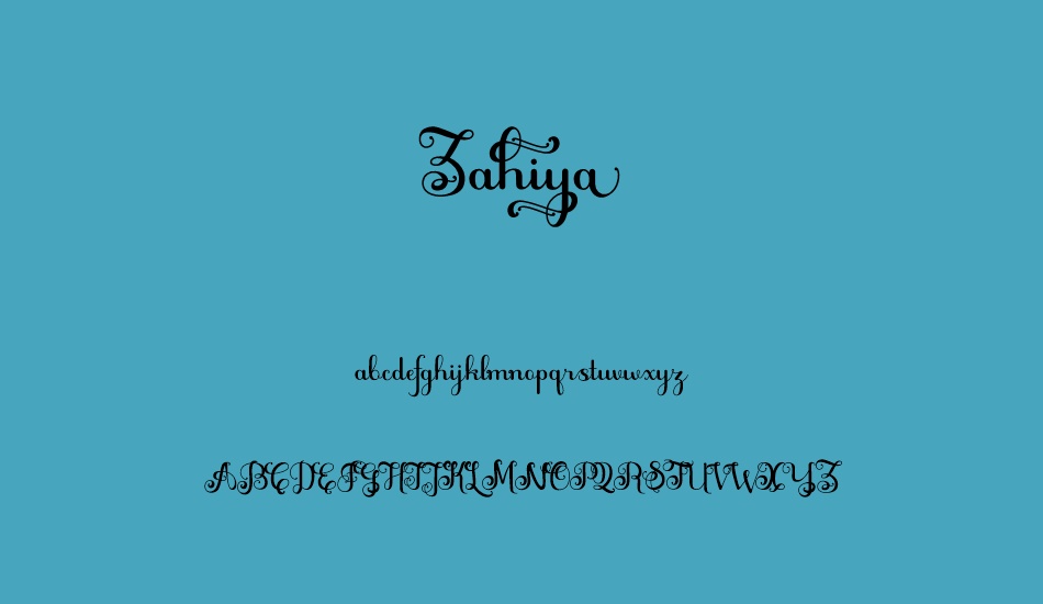 zahiya font