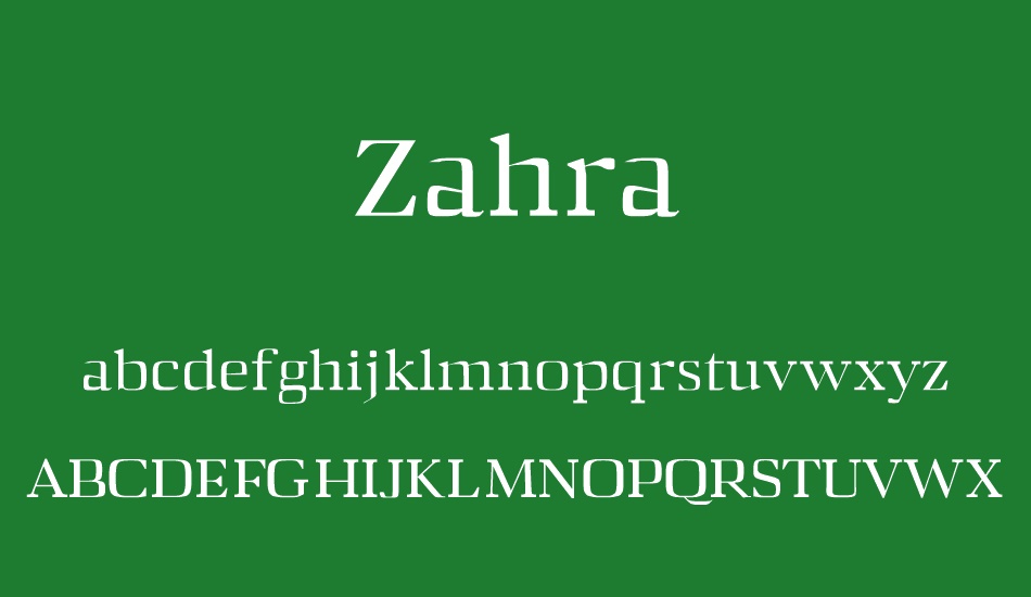 zahra font