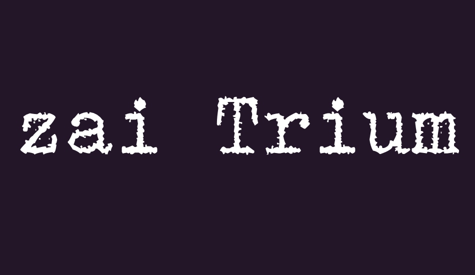 zai-triumph-typewriter font big