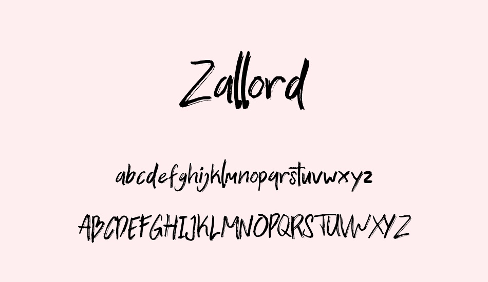 zallord font