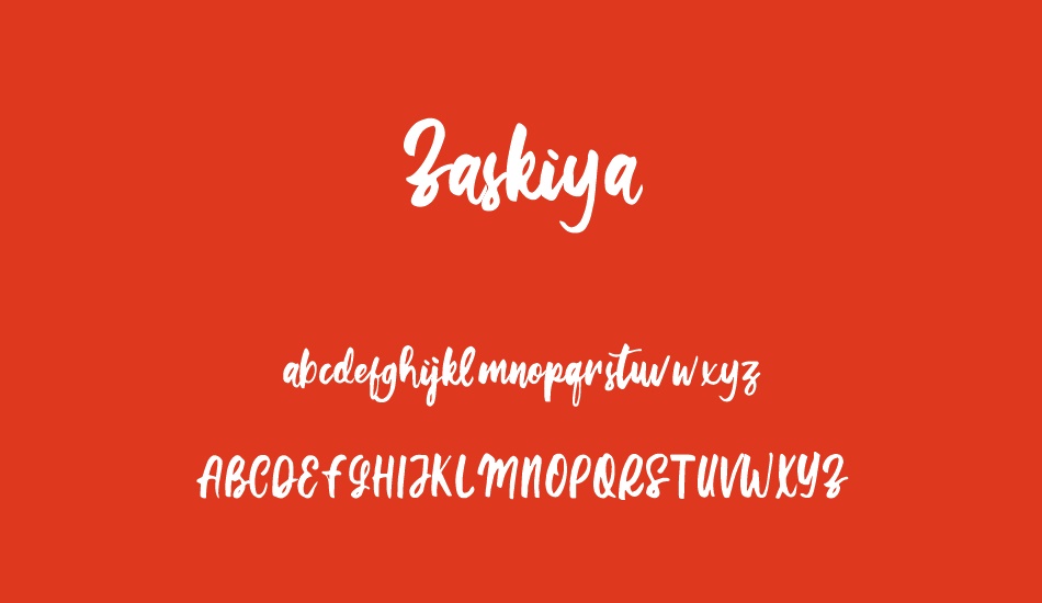 zaskiya font