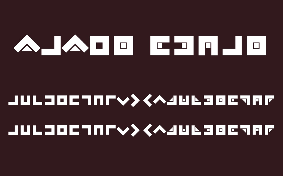 Zazer Square font