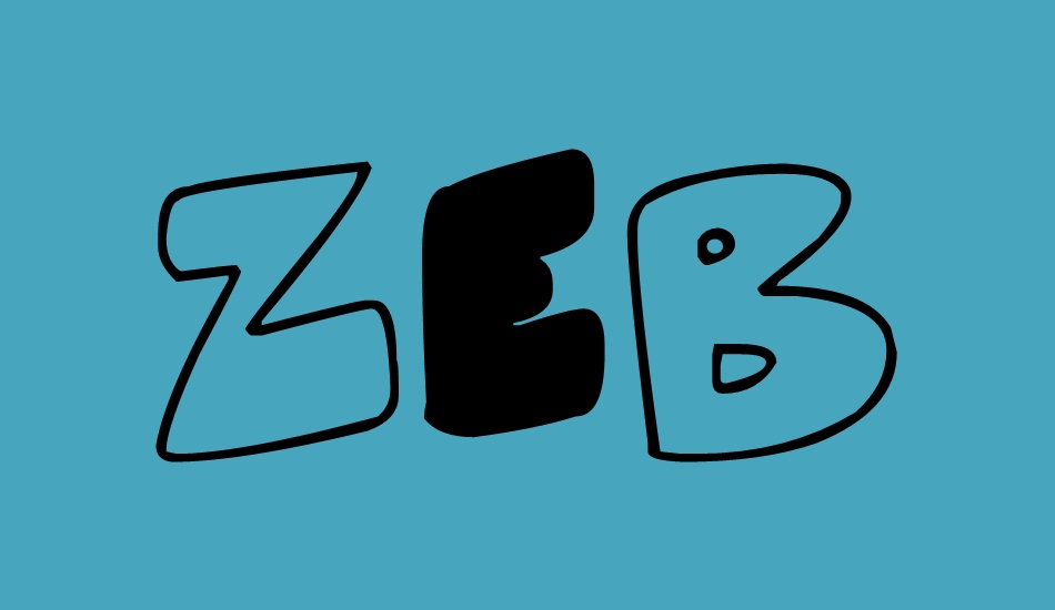 zebra-blobs font big