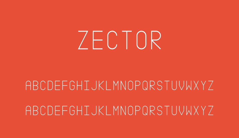 zector font