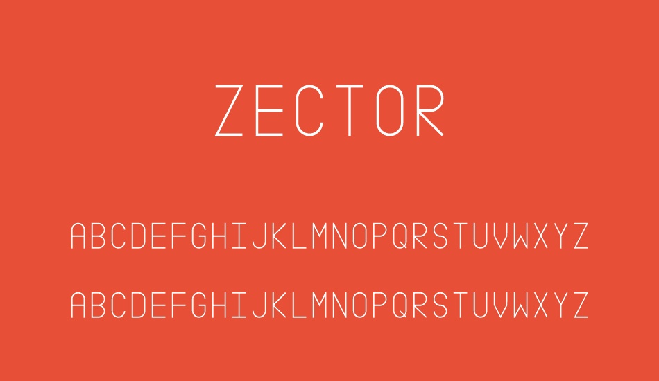 zector font