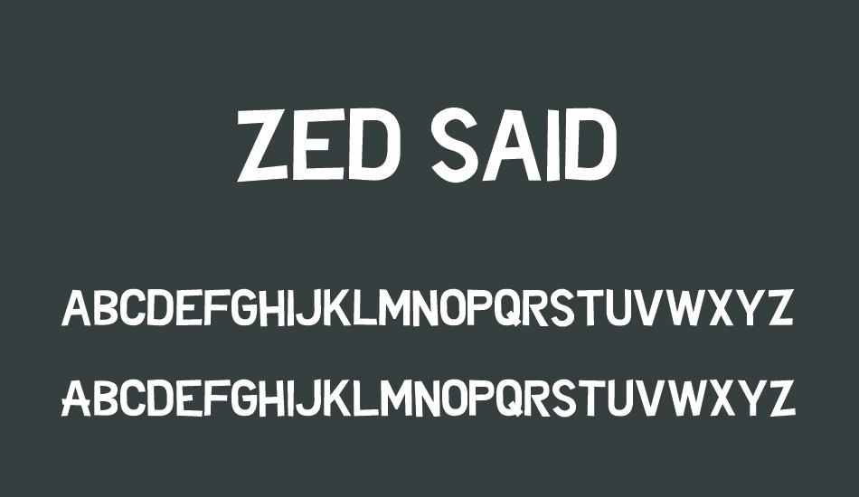 zed-said font