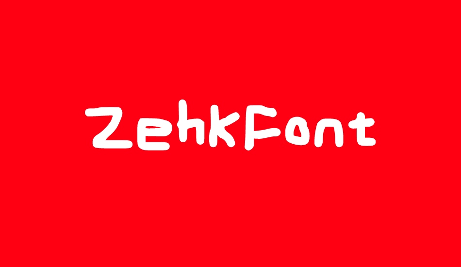 zehkfont font big