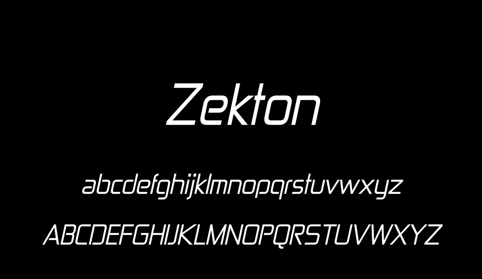 zekton font