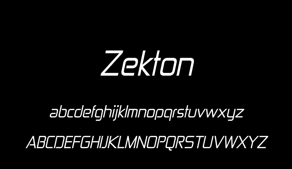 zekton font