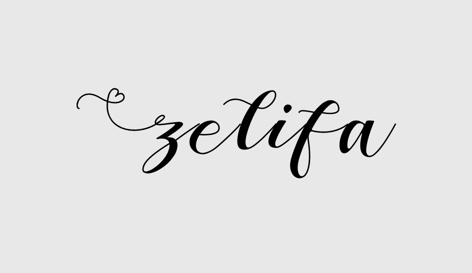 zelifa font big